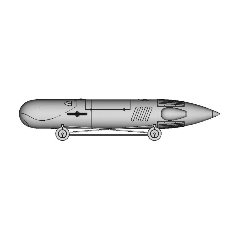 One Person Submarine From Spirou Comics By Franquin. | 3D Engineering Design File