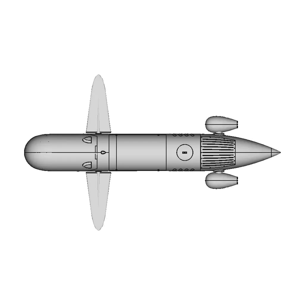 One Person Submarine From Spirou Comics By Franquin. | 3D Engineering Design File_270_0_degree_snapshot