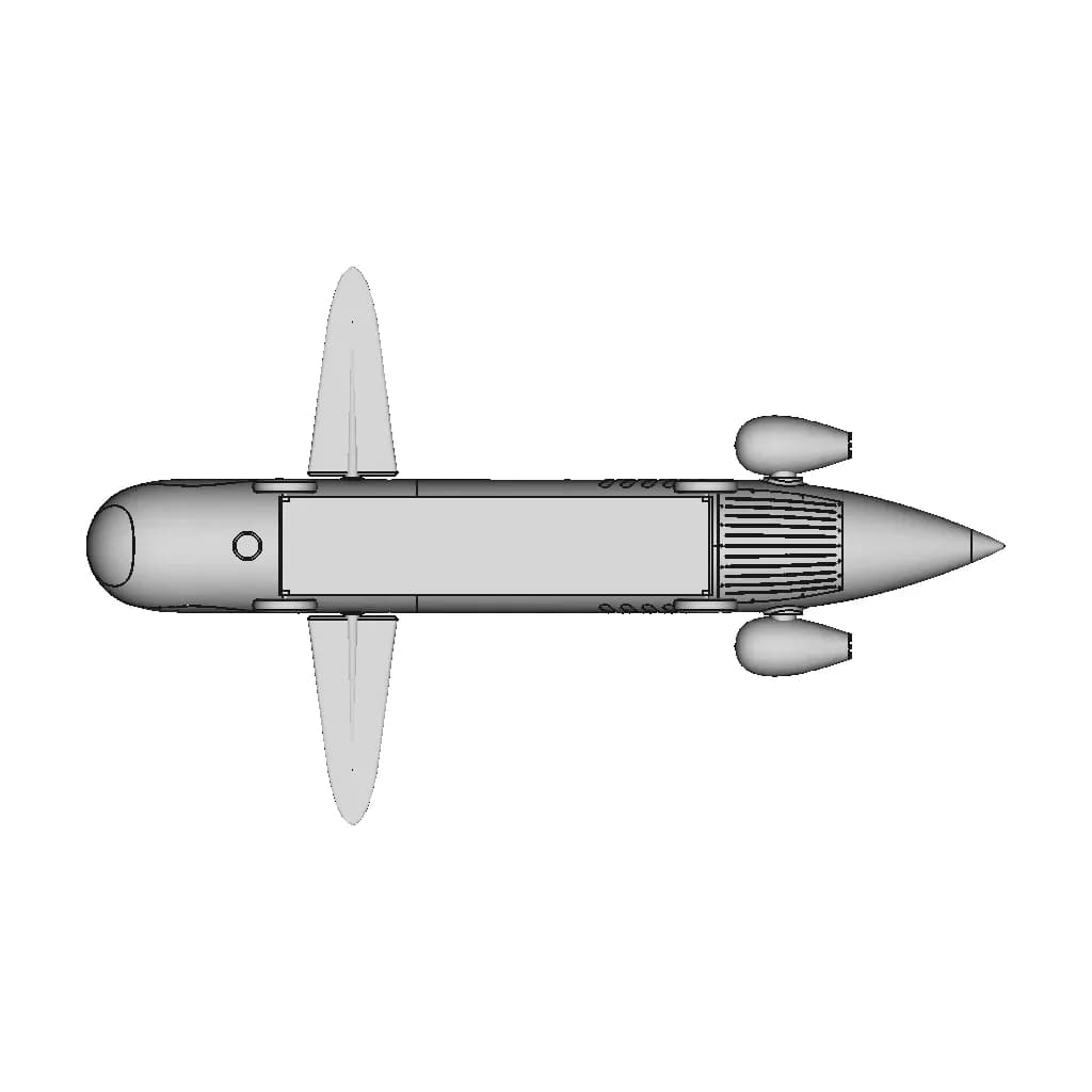 One Person Submarine From Spirou Comics By Franquin. | 3D Engineering Design File_90_0_degree_snapshot