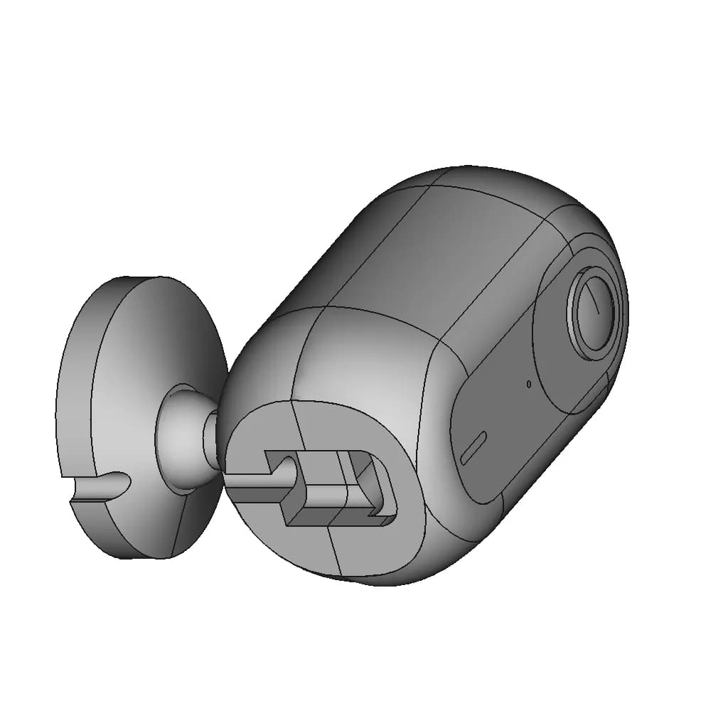 Unifi G3 Instant Camera | High-Quality CAD Model_60_30_degree_snapshot