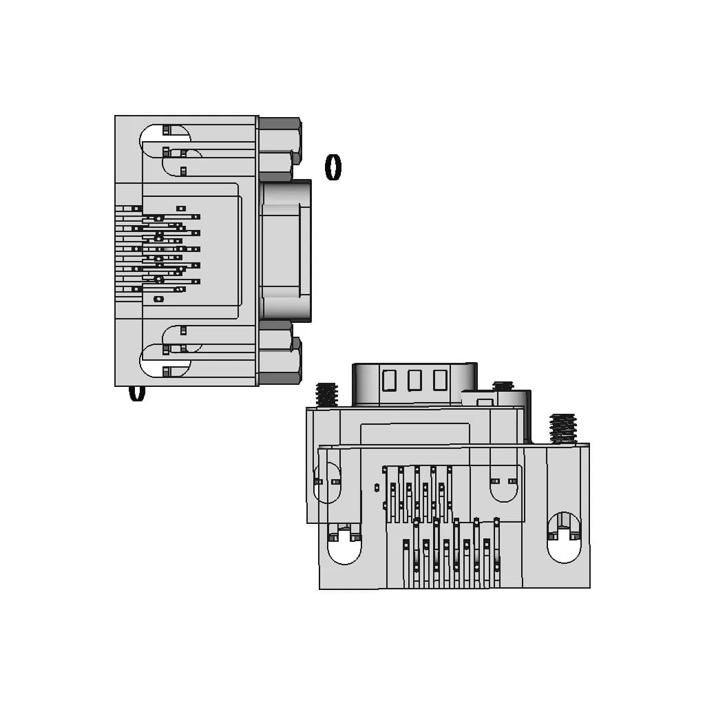 Conector Vga-Db15 | 3D Engineering Design File_90_0_degree_snapshot