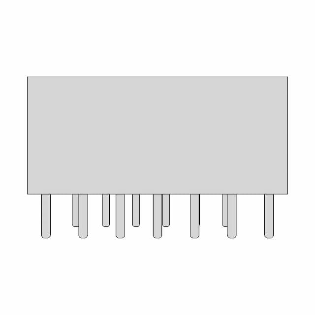 Pin Header 2*7 2.54Mm - Downloadable CAD Representation