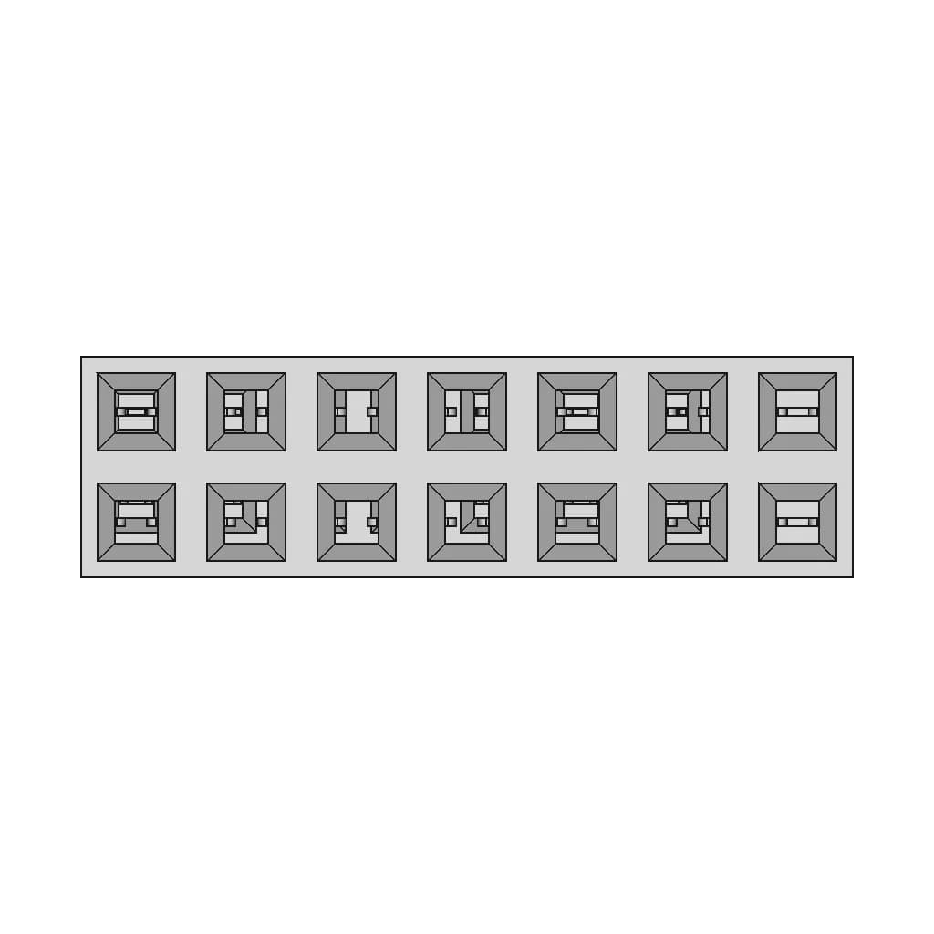 Pin Header 2*7 2.54Mm - Downloadable CAD Representation_270_0_degree_snapshot