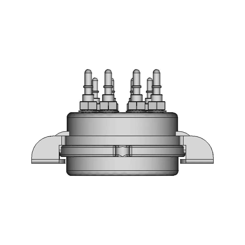 Eizz Ceramic Octal Socket Gzc8-T2-G - Downloadable CAD Representation_270_0_degree_snapshot