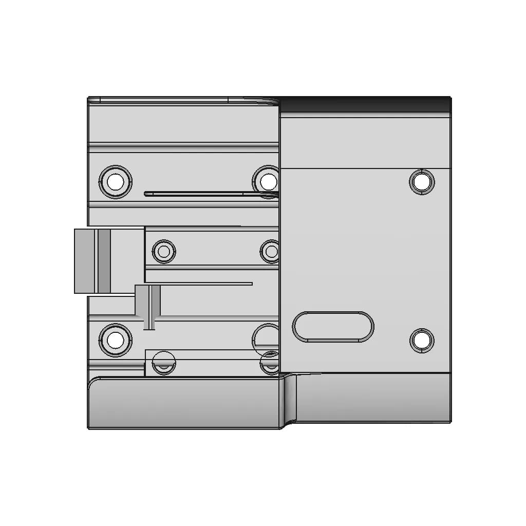Makita Battery Charger (Dc18Rc) Bracket: Wall-Mount Or For Pegboard - Downloadable CAD Representation_0_270_degree_snapshot