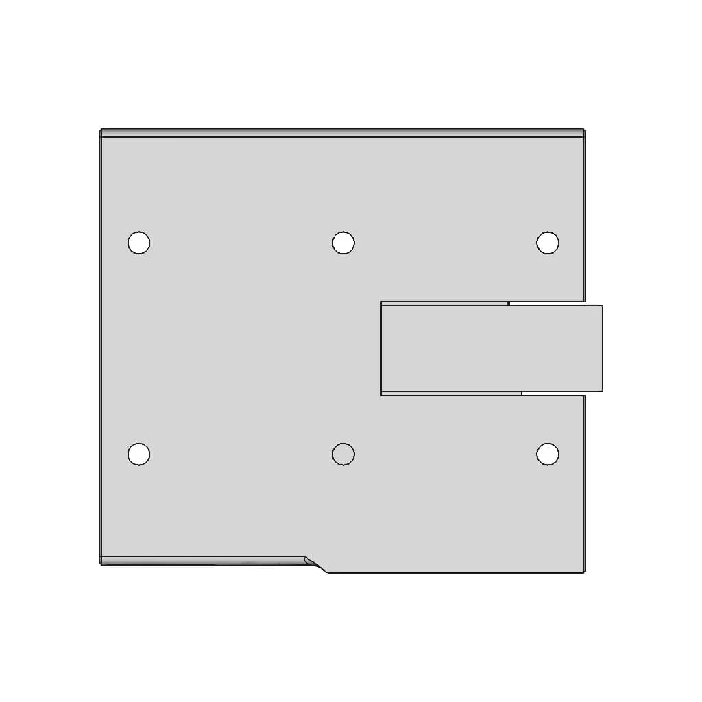 Makita Battery Charger (Dc18Rc) Bracket: Wall-Mount Or For Pegboard - Downloadable CAD Representation_0_90_degree_snapshot