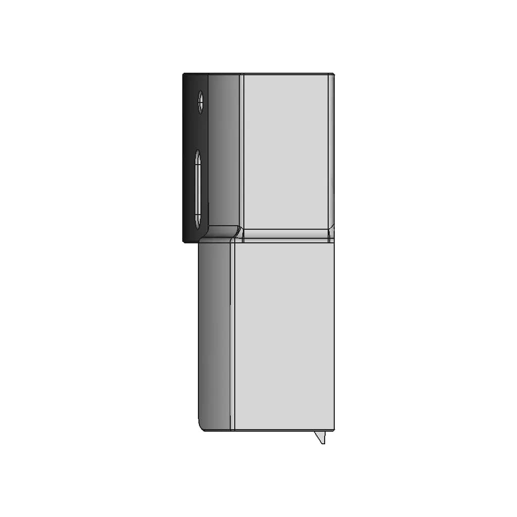 Makita Battery Charger (Dc18Rc) Bracket: Wall-Mount Or For Pegboard - Downloadable CAD Representation_90_0_degree_snapshot