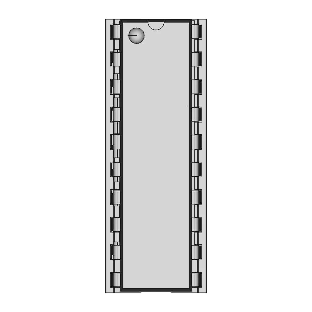 Dip20N Socket With Ic - Standard Mechanical Component_0_0_degree_snapshot