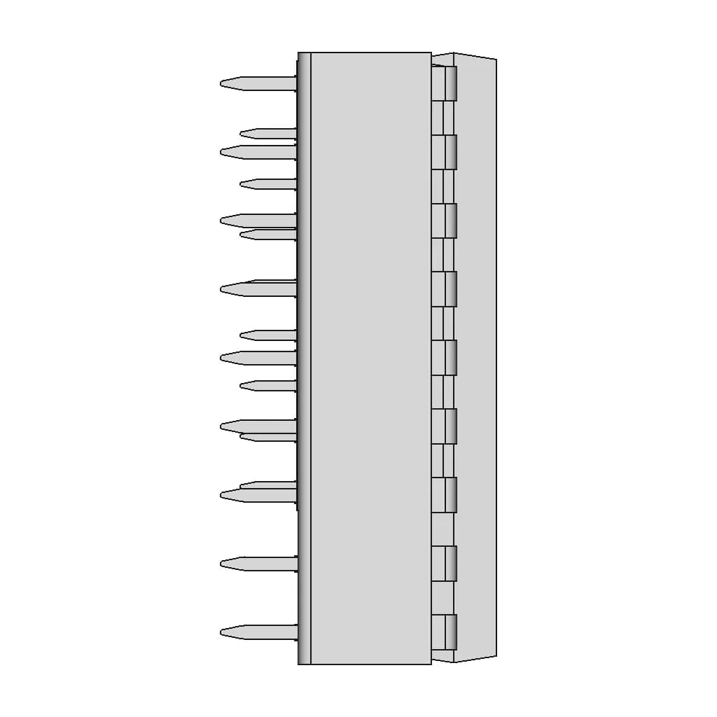 Dip18N Socket With Ic | High-Quality CAD Model_0_270_degree_snapshot