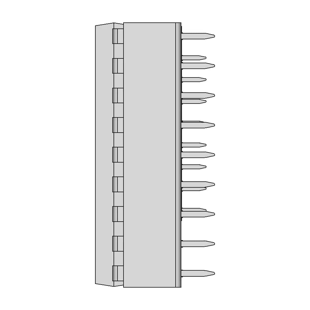 Dip18N Socket With Ic | High-Quality CAD Model_0_90_degree_snapshot