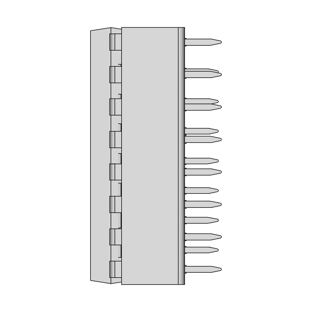 Dip16N Socket With Ic - Downloadable CAD Representation_0_90_degree_snapshot