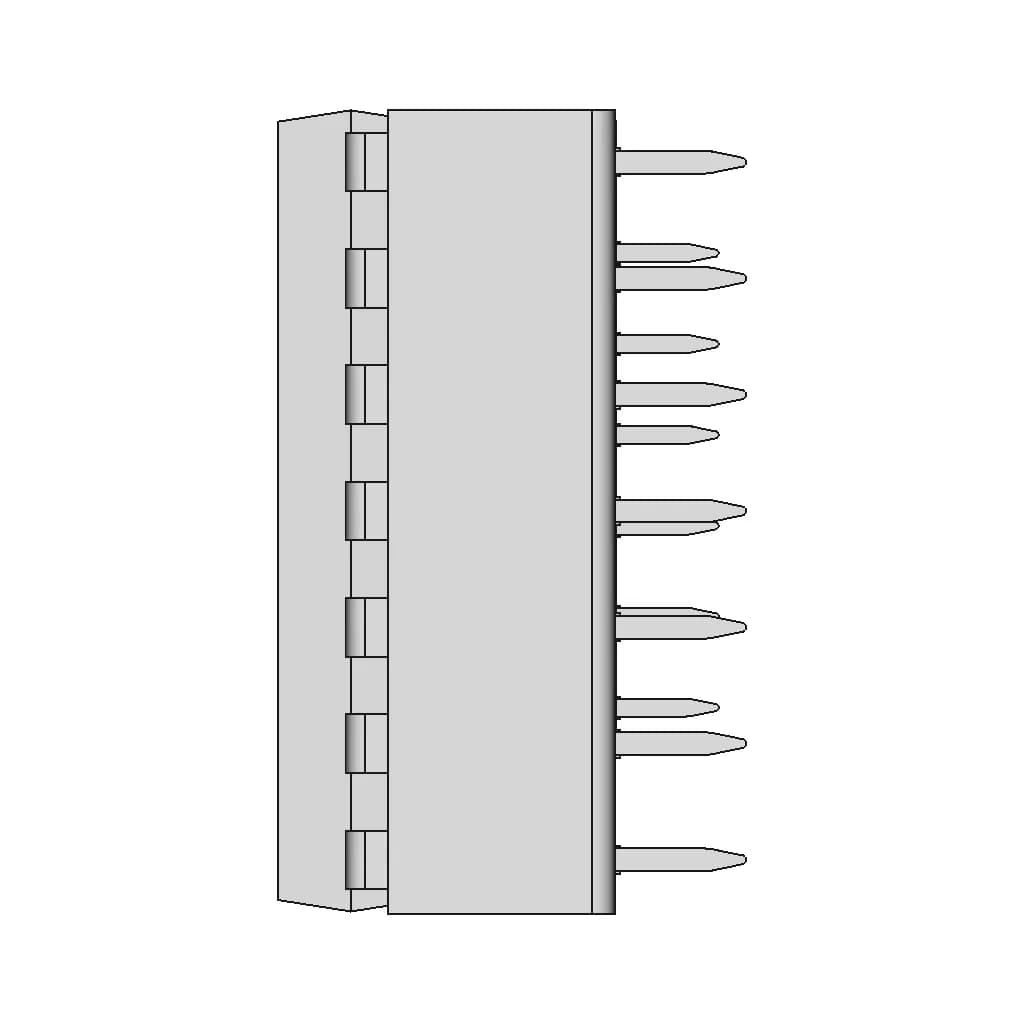 Dip14 Socket With Ic | 3D Engineering Design File_0_90_degree_snapshot
