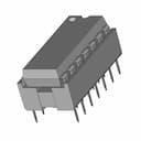 Dip14 Socket With Ic | 3D Engineering Design File_60_30_degree_snapshot