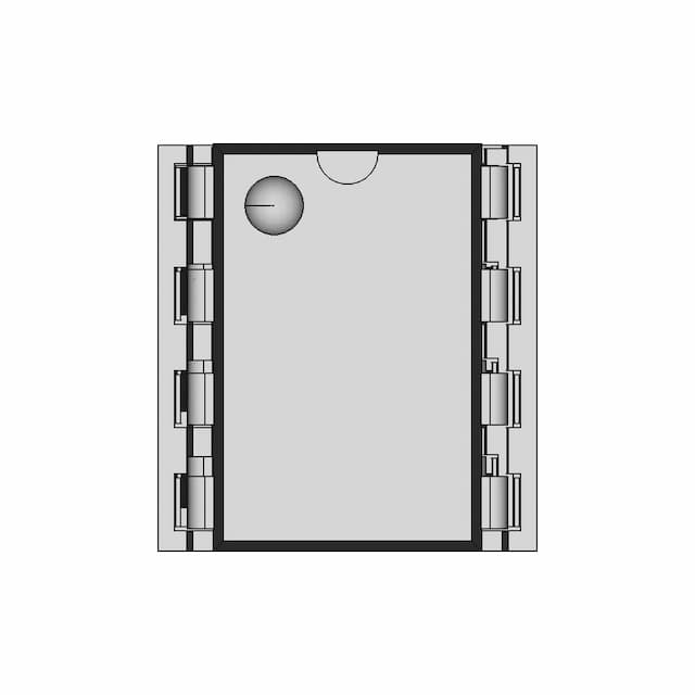 Dip8 Socket With Ic | High-Quality CAD Model
