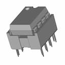Dip8 Socket With Ic | High-Quality CAD Model_60_30_degree_snapshot