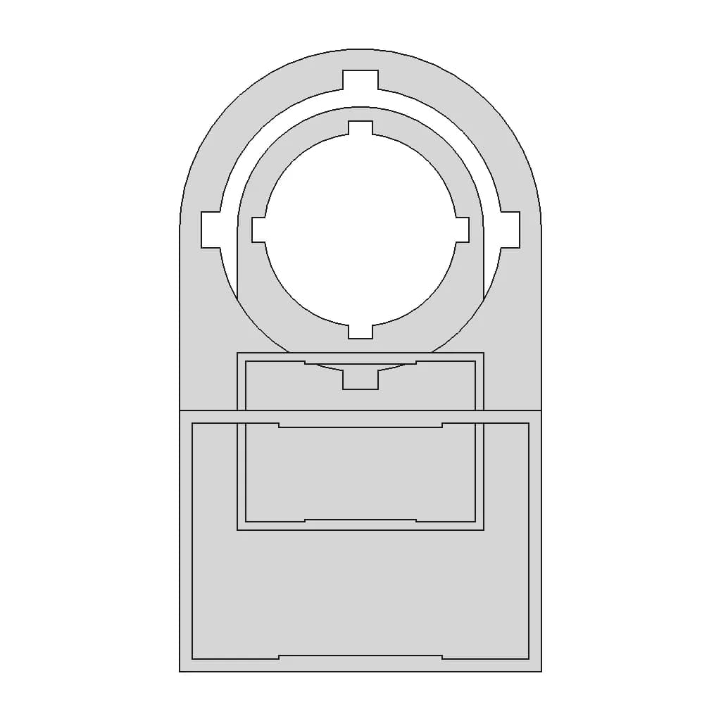Porta Plaqueta Elesys - Pebz 22,5 161 491 - Standard Mechanical Component_0_0_degree_snapshot