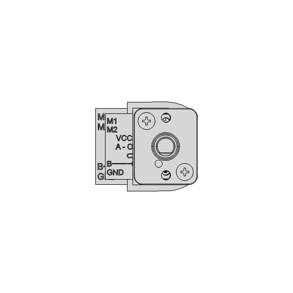 Micro Metal Gearmotor Hp 6V With 12 Cpr Encoder, Side Connector - Downloadable CAD Representation_0_90_degree_snapshot