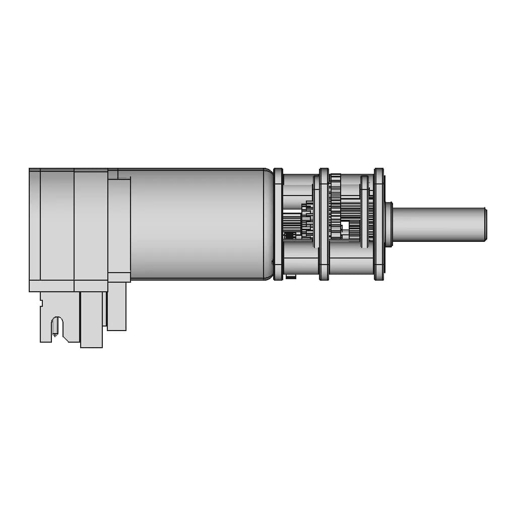 Micro Metal Gearmotor Hp 6V With 12 Cpr Encoder, Side Connector - Downloadable CAD Representation_270_0_degree_snapshot
