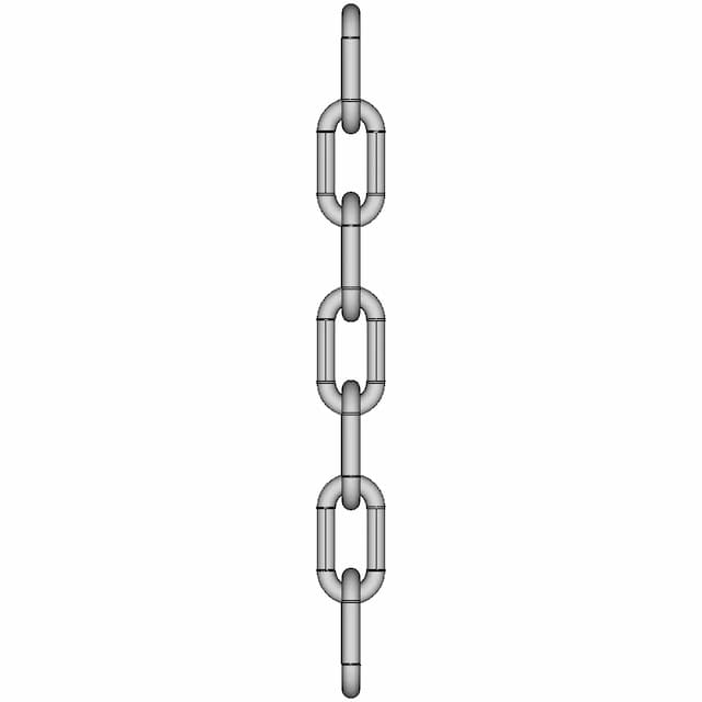 Long Link Chain - Downloadable CAD Representation