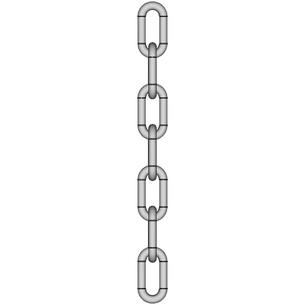 Long Link Chain - Downloadable CAD Representation_0_90_degree_snapshot