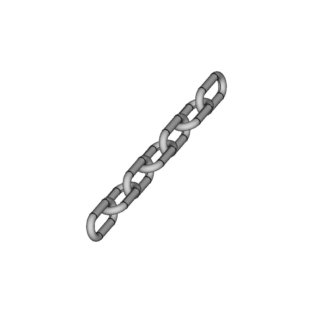 Long Link Chain - Downloadable CAD Representation_60_30_degree_snapshot