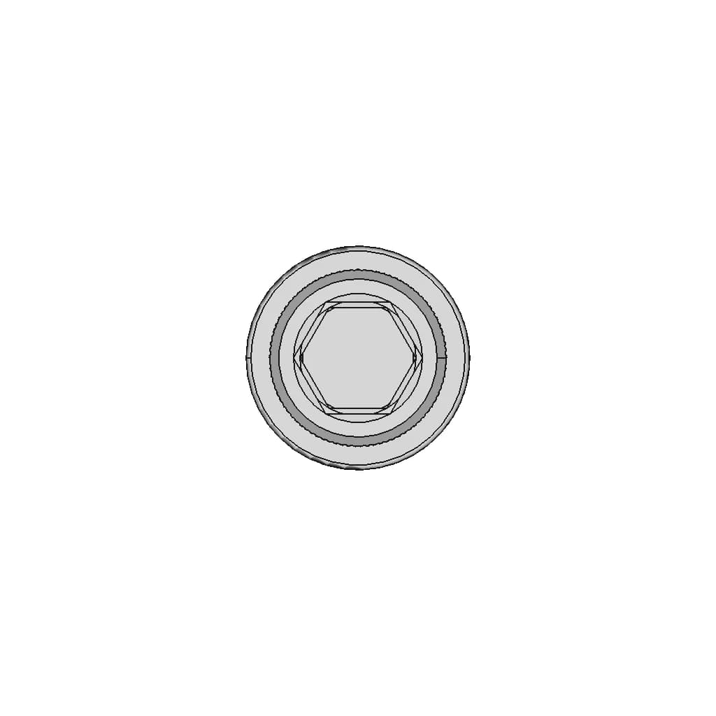 M12 Hex Bolt With Nylock Nut - Standard Mechanical Component_0_0_degree_snapshot