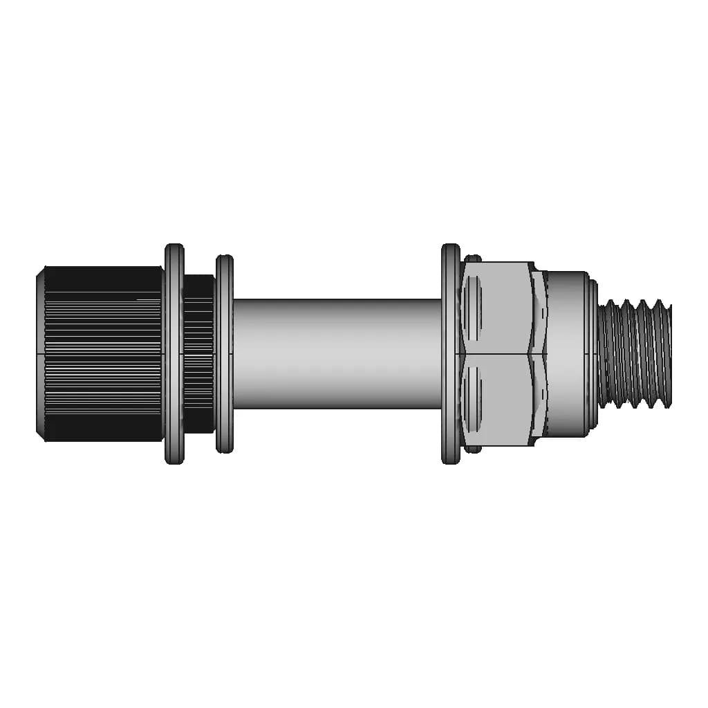 M12 Hex Bolt With Nylock Nut - Standard Mechanical Component_0_90_degree_snapshot