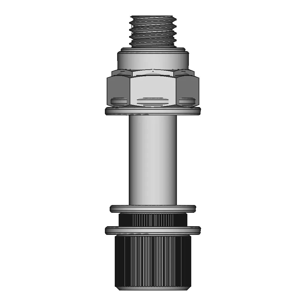 M12 Hex Bolt With Nylock Nut - Standard Mechanical Component_270_0_degree_snapshot