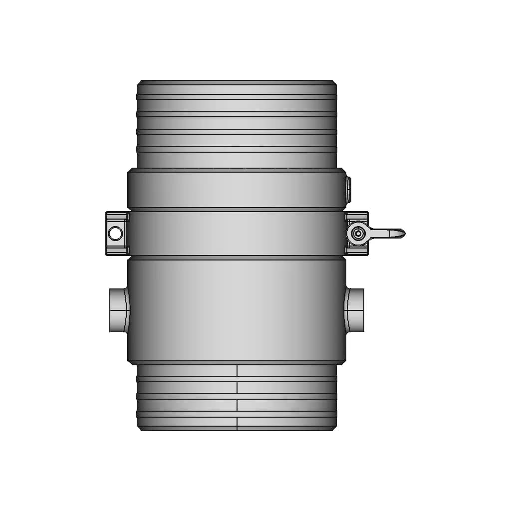 18" Hose Mid Mender - Downloadable CAD Representation_0_270_degree_snapshot