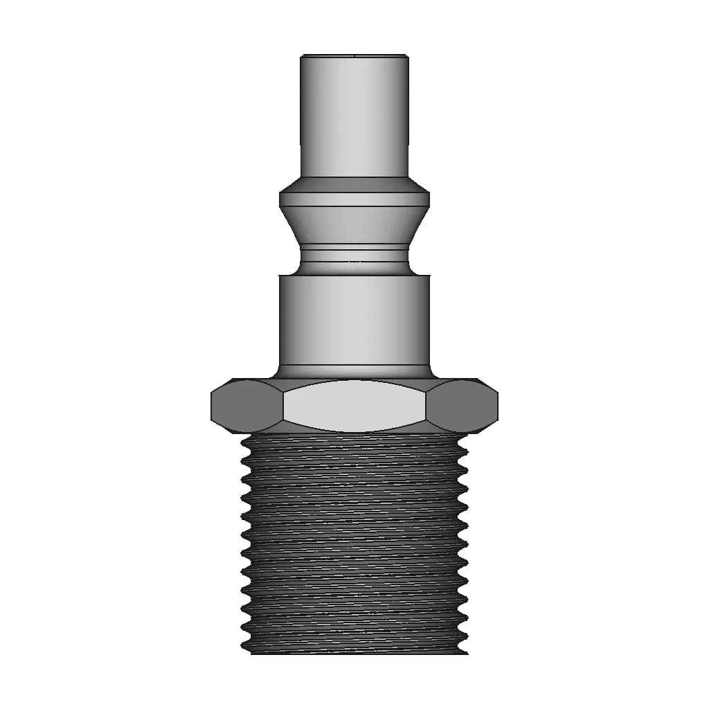 Air Fitting 3/8" Bsp With Check Valve - Downloadable CAD Representation_0_0_degree_snapshot