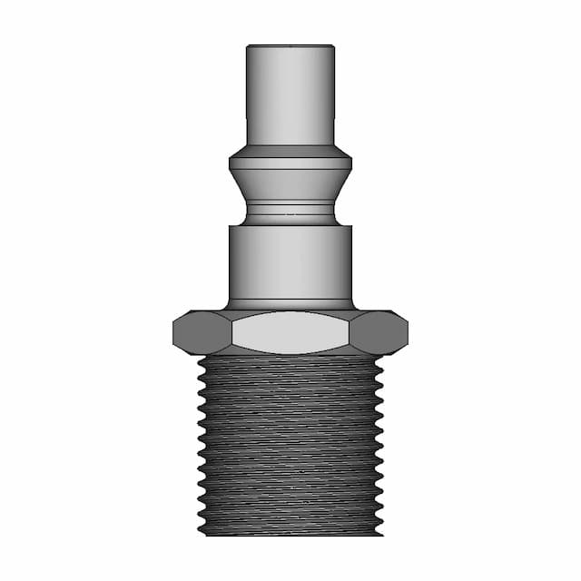 Air Fitting 3/8" Bsp With Check Valve - Downloadable CAD Representation