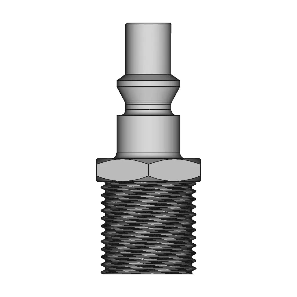 Air Fitting 3/8" Bsp With Check Valve - Downloadable CAD Representation_0_270_degree_snapshot