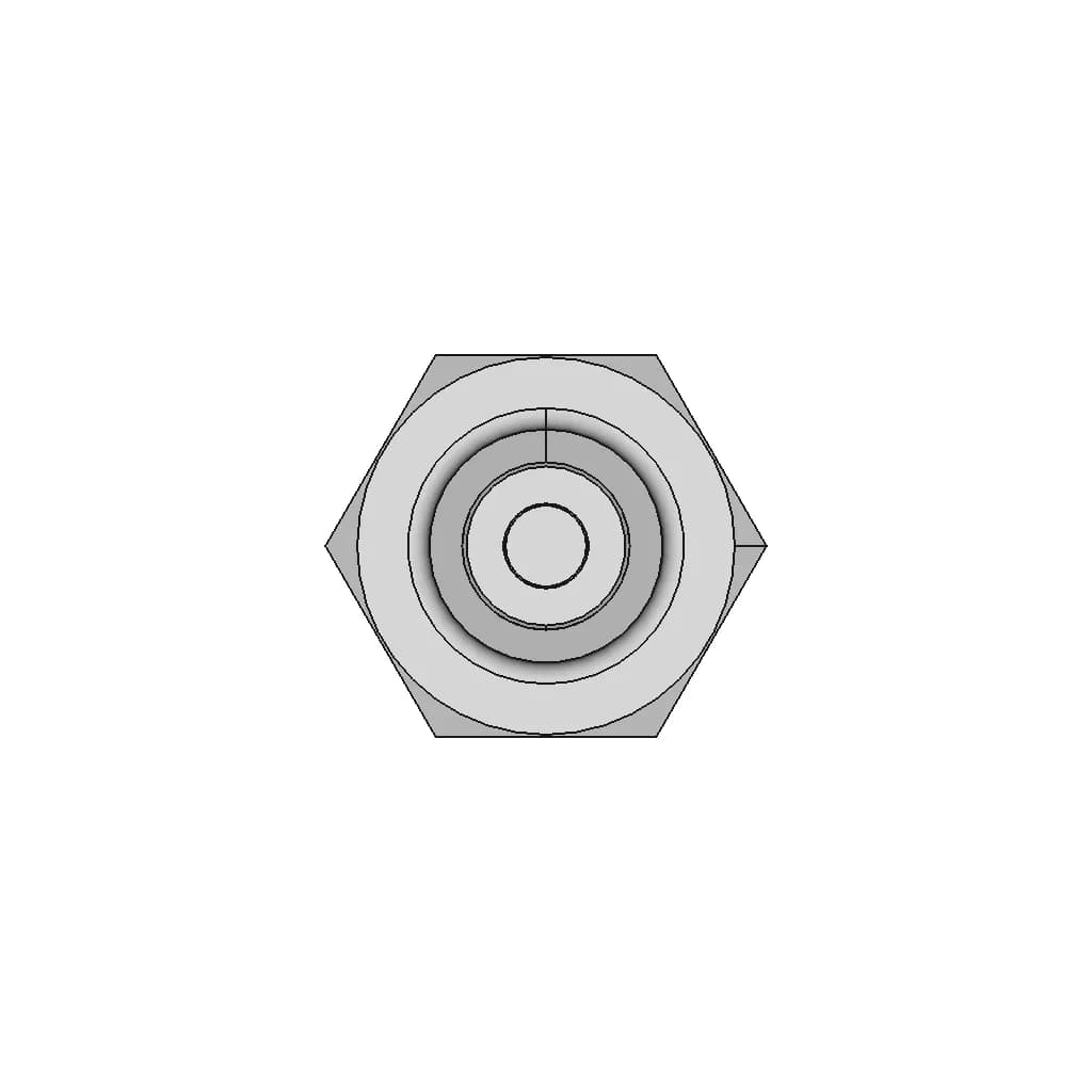 Air Fitting 3/8" Bsp With Check Valve - Downloadable CAD Representation_270_0_degree_snapshot