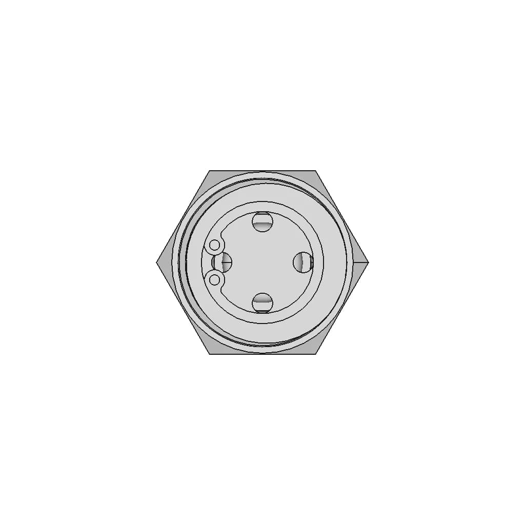 Air Fitting 3/8" Bsp With Check Valve - Downloadable CAD Representation_90_0_degree_snapshot
