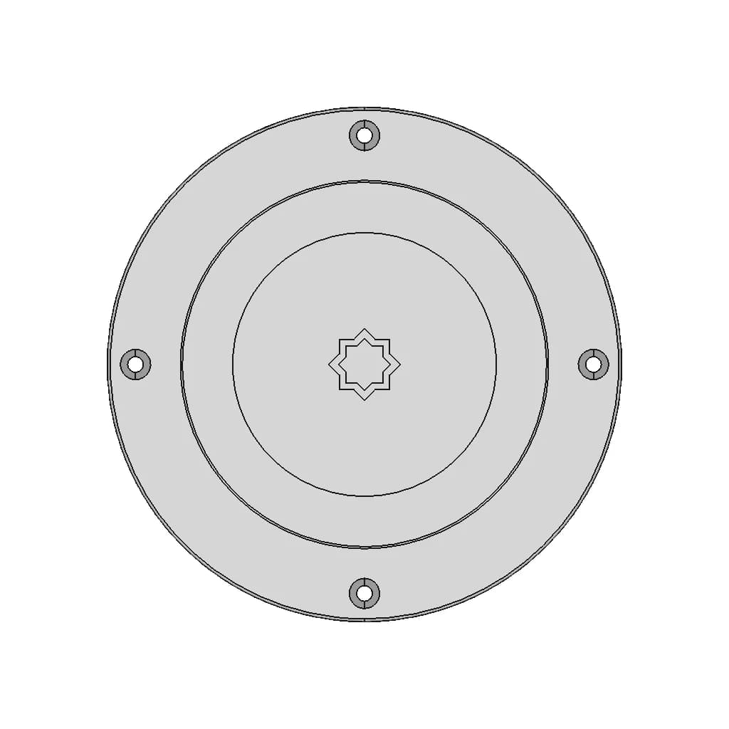 Inspection Hatch Aisi 316 Passage 120 Mm 20.100.40 Osculati - Standard Mechanical Component_270_0_degree_snapshot