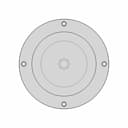 Inspection Hatch Aisi 316 Passage 120 Mm 20.100.40 Osculati - Standard Mechanical Component_270_0_degree_snapshot
