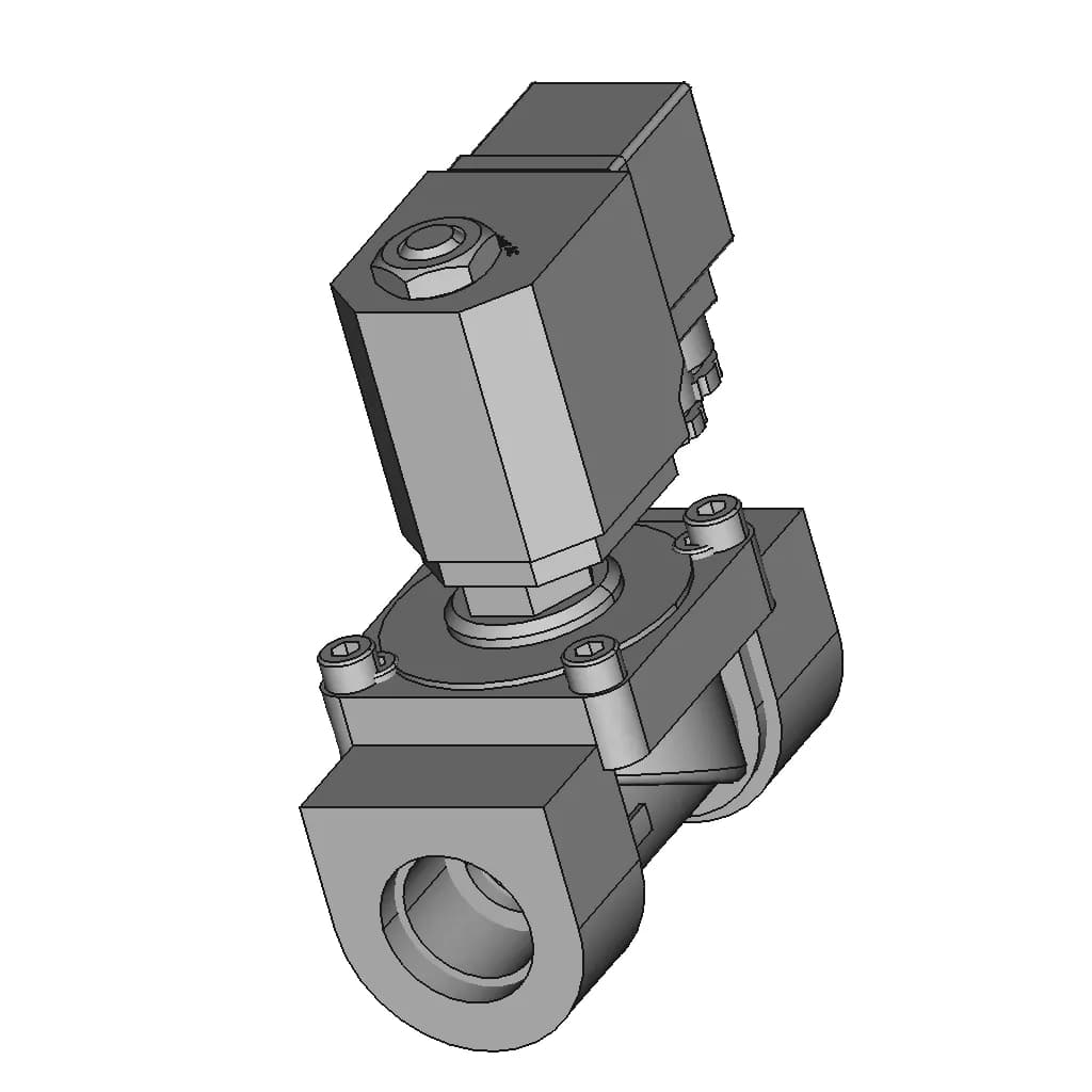 2Way Pilot Operated Nc Solenoid Valve 3/4'' Bspp(F) - Standard Mechanical Component_60_30_degree_snapshot