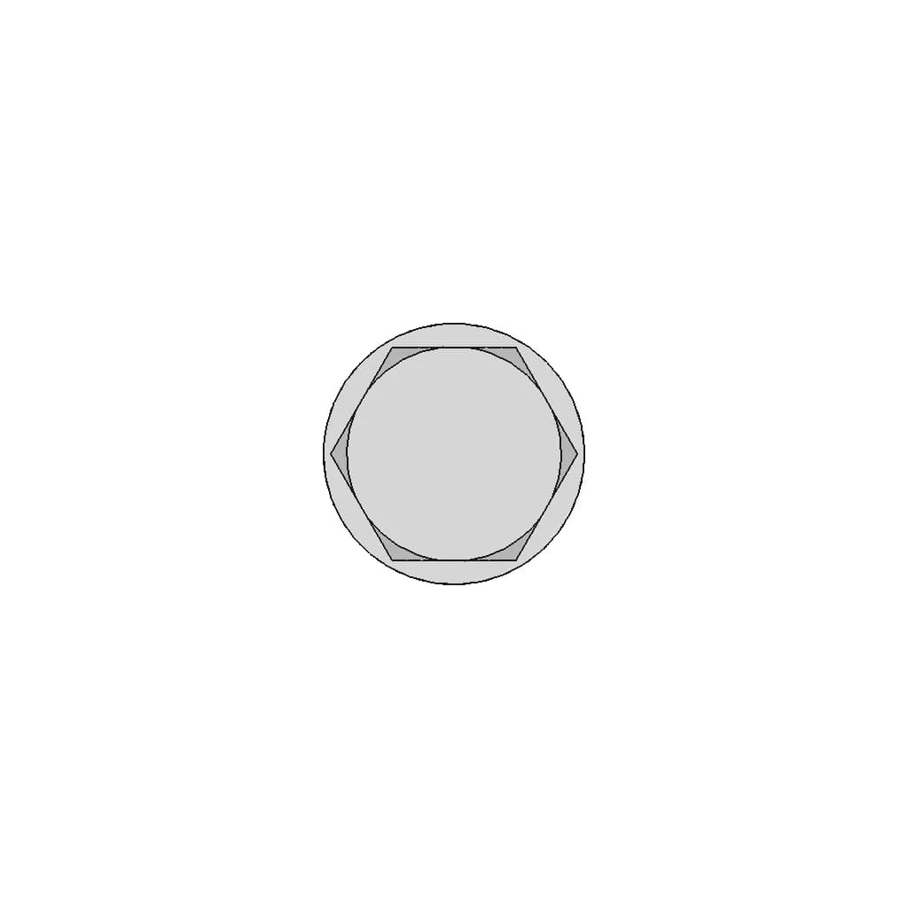 M24 Partial Thread With Washer And Nyloc Nut - Downloadable CAD Representation_0_0_degree_snapshot