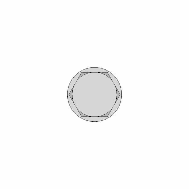 M24 Partial Thread With Washer And Nyloc Nut - Downloadable CAD Representation