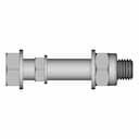 M24 Partial Thread With Washer And Nyloc Nut - Downloadable CAD Representation_0_90_degree_snapshot