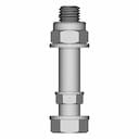 M24 Partial Thread With Washer And Nyloc Nut - Downloadable CAD Representation_270_0_degree_snapshot