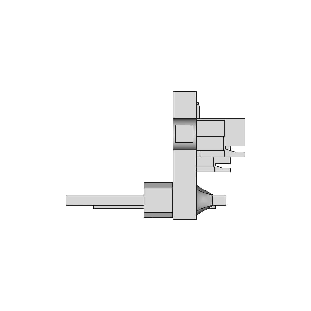 Breakout For Jst Sh-Style Connector, 6-Pin Male Top-Entry | 3D Engineering Design File_0_270_degree_snapshot
