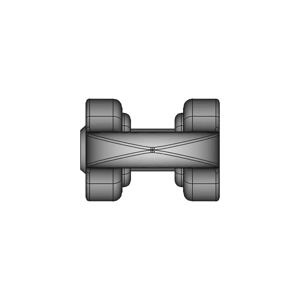 D Shackle With Countersunk Pin - Downloadable CAD Representation_0_0_degree_snapshot
