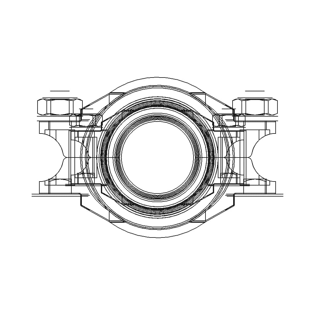 Pipe Coupling 1 1/2'' (Dn40) 450Psi (31 Bar) Aisi316 - Standard Mechanical Component_270_0_degree_snapshot