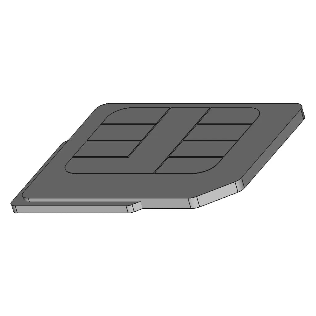 Sim Card (2Ff/3Ff/4Ff) | High-Quality CAD Model_60_30_degree_snapshot