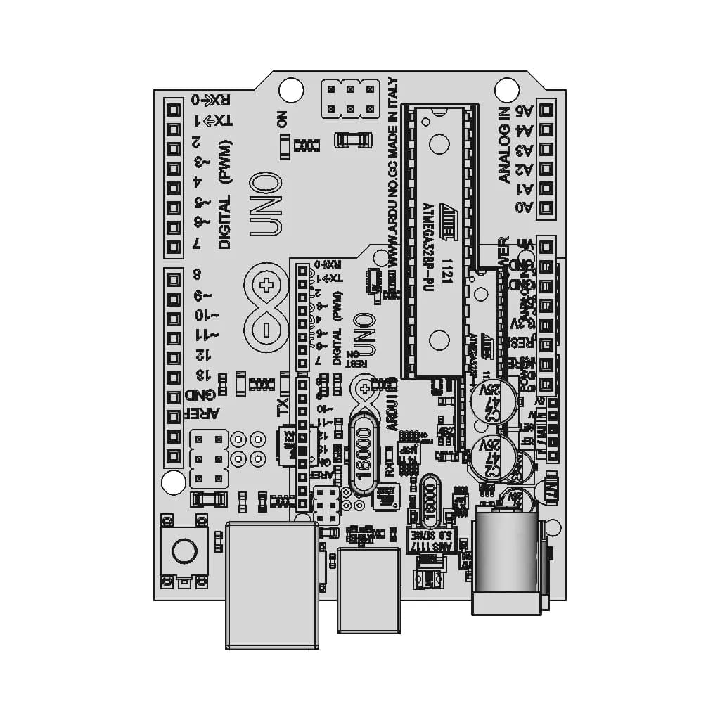 Arduino Uno | High-Quality CAD Model_270_0_degree_snapshot