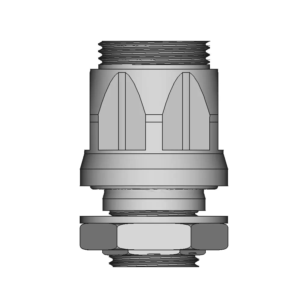 Subsea Bulkhead Connector - Standard Mechanical Component_0_0_degree_snapshot