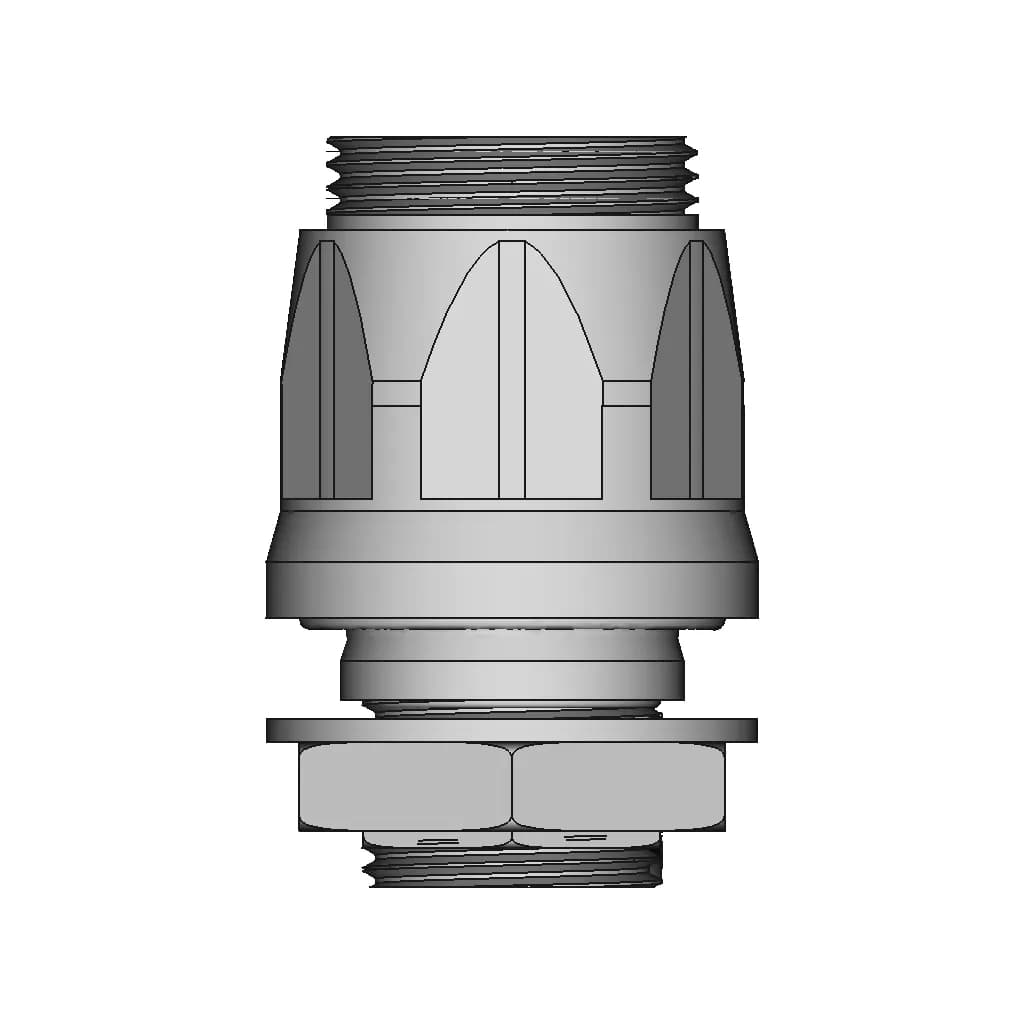Subsea Bulkhead Connector - Standard Mechanical Component_0_90_degree_snapshot