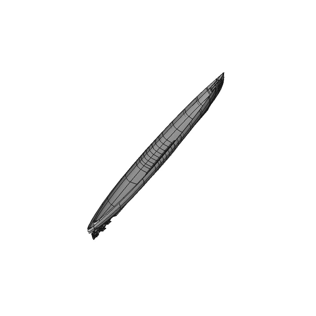 Ijn Type B-1 I-15 Submarine - Downloadable CAD Representation_60_30_degree_snapshot