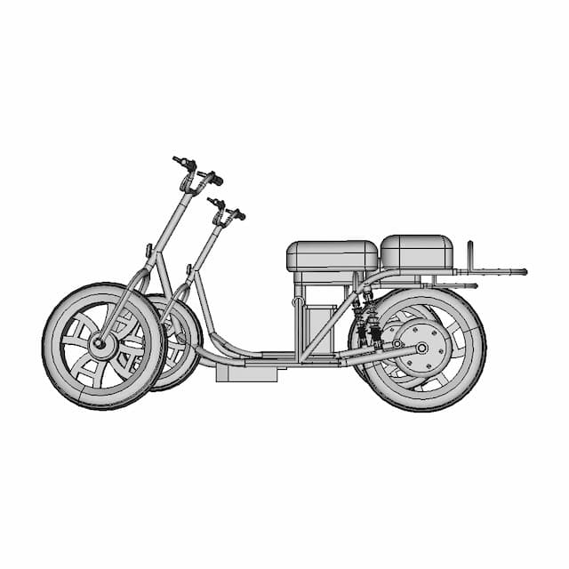 Electric Moped - Standard Mechanical Component